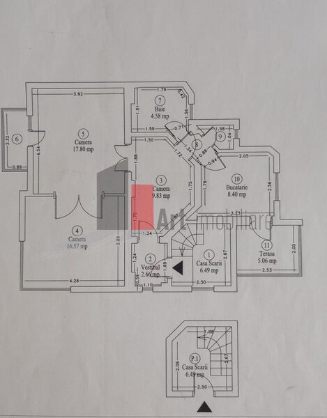 Tineretului, vanzare apartament decomandat 3 camere in vila